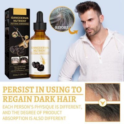 Essence Oil Natural Hair Growth Scalp Black Ganoderma Lucidum White To Black Stop Hair Loss Treatment Products 30ml