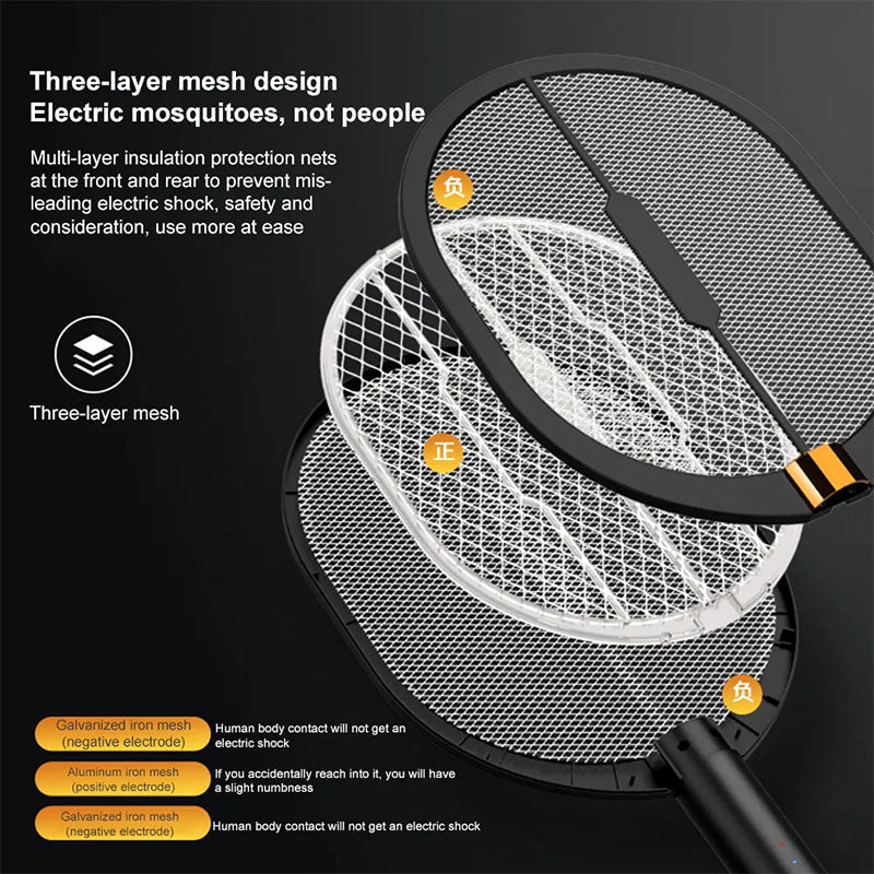 3 IN 1 LED MOSQUITO KILLER RACKET