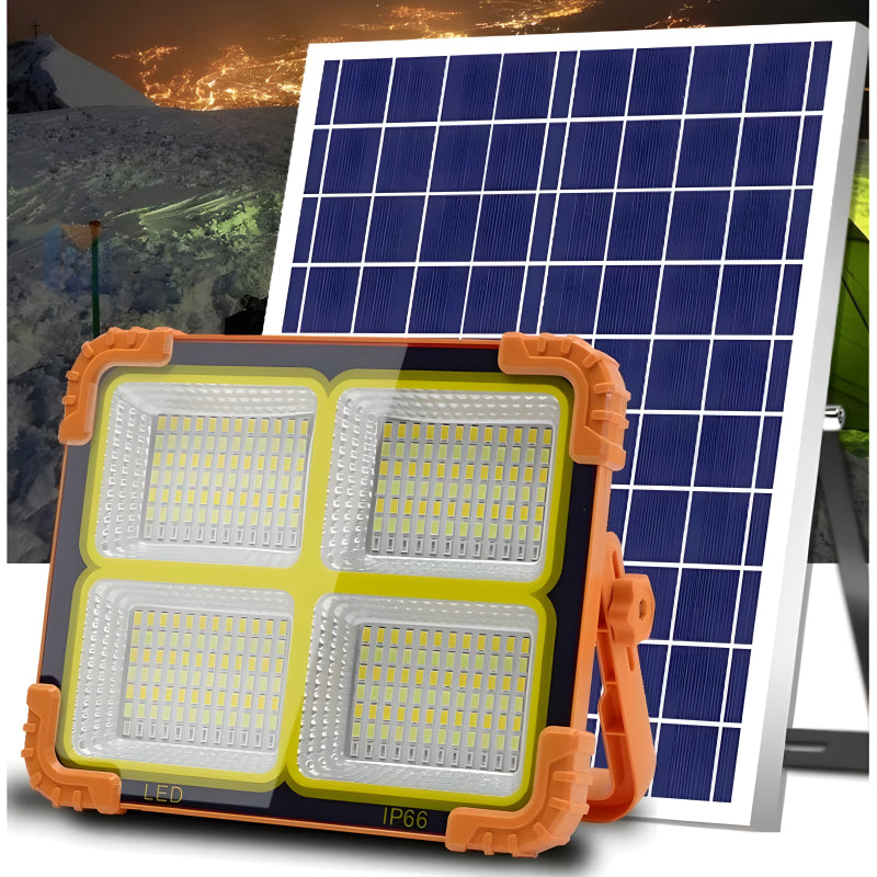 15000 MAH SOLOR POWER BANK WITH 200W LED Solar Work Light with 4 Modes, Waterproof Portable Solar Power Outdoor Working Light