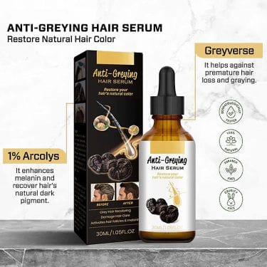 Essence Oil Natural Hair Growth Scalp Black Ganoderma Lucidum White To Black Stop Hair Loss Treatment Products 30ml