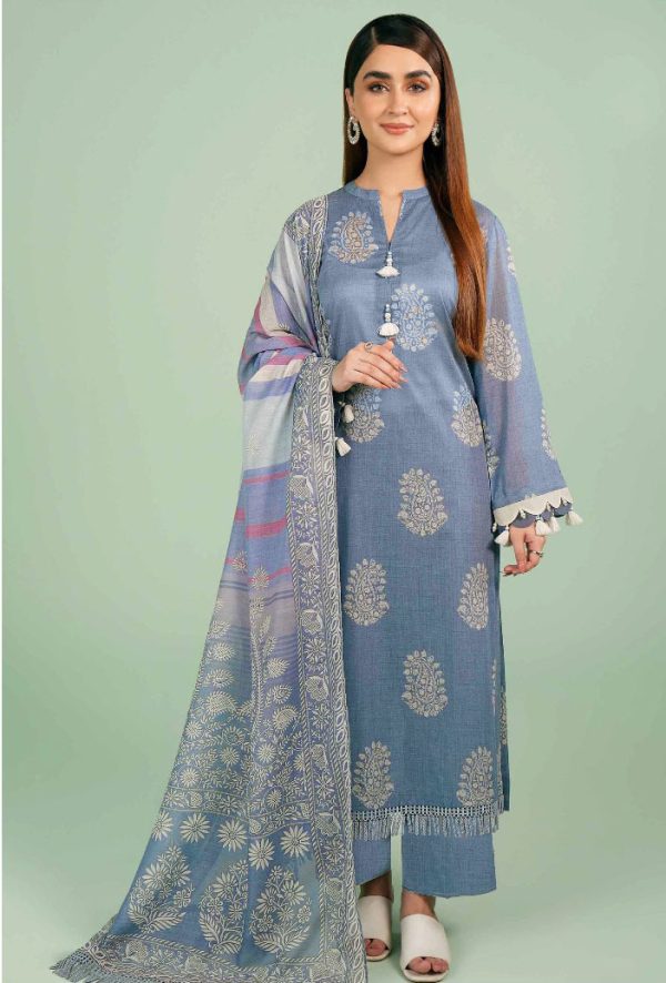 Nisha By Nishaat Lawn | Unstitched Collection 3 Pieces Casual Wear| Summer 24